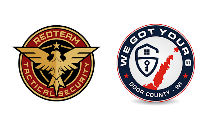 design security company and guard logo that command trust and authority