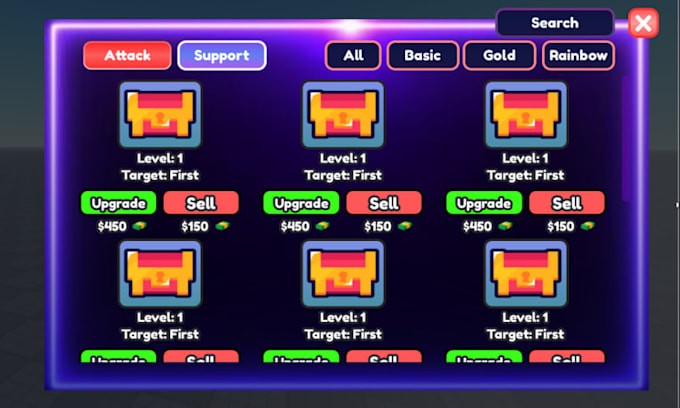 Design professional roblox ui, ux, gui for your roblox game, mutiplayer ...