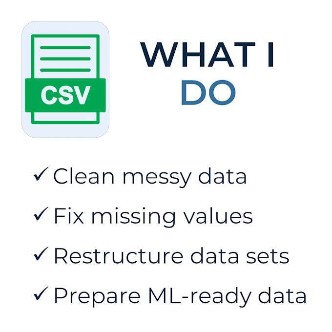 cleach, organize and make your data analysis ready in python