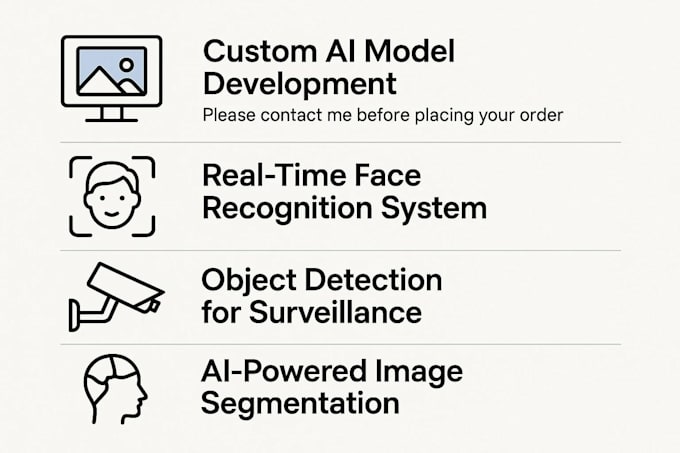 do image classification, face recognition, object detection, opencv, ai