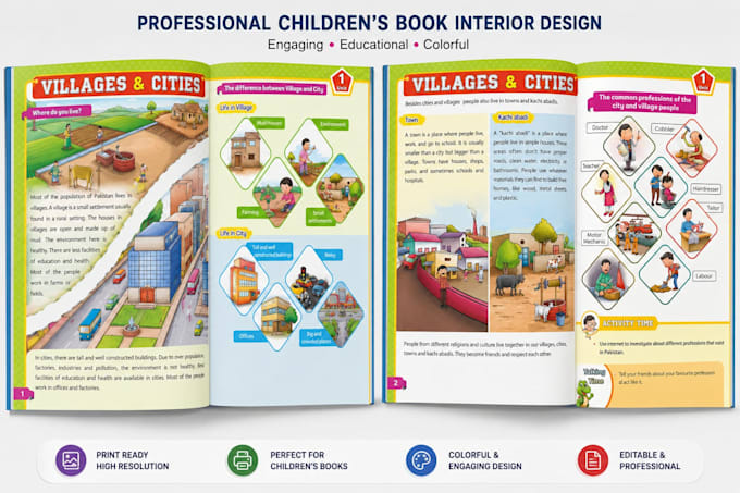 professional book cover and interior layout design