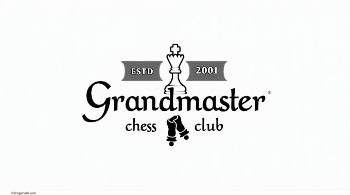 design wonderful chess master game logo