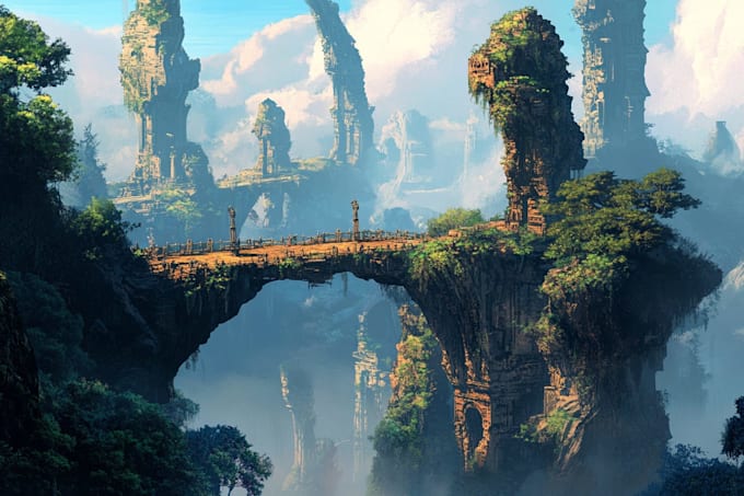design immersive fantasy environments for you