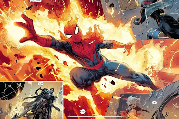 draw comic book and cover