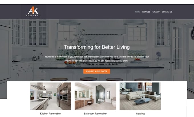 design professional general contracting website construction website