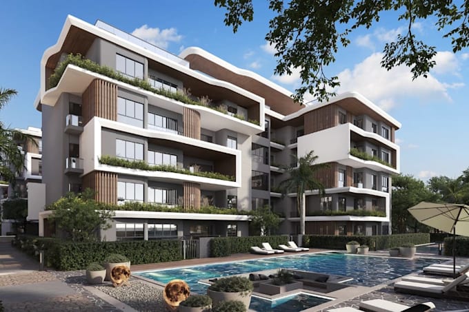 Remodel rent apartment building,residential home design,outdoor ...