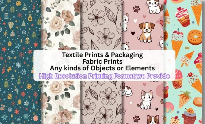 design seamless pattern, textile prints, floral patterns