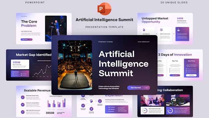 design a professional medical or healthcare powerpoint presentation pitch deck
