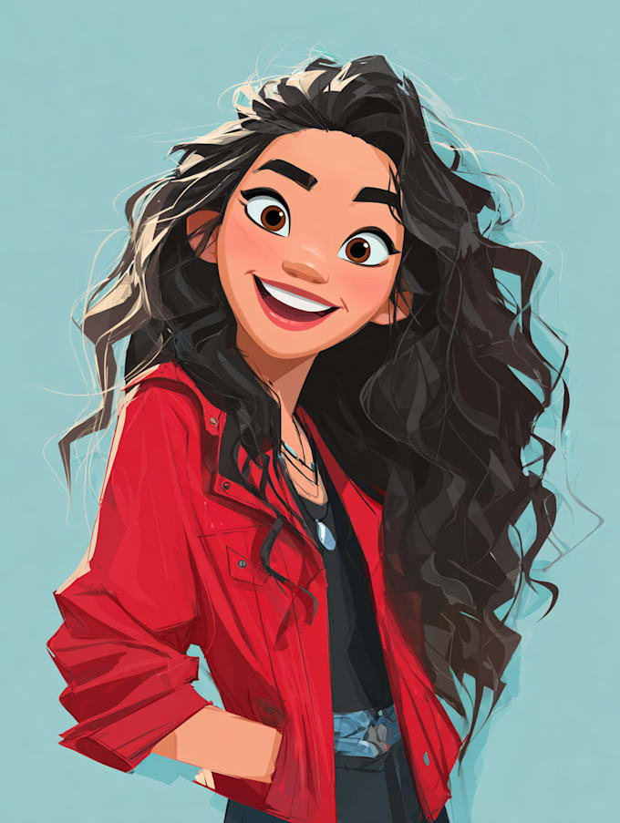 draw cartoon portrait in  cartoon illustration