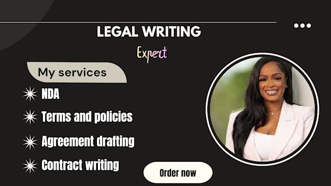 write legal articles, blog posts, contracts, and business writing for lawyers