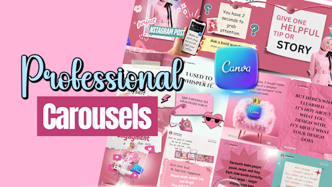 design instagram carousel post templates made with canva