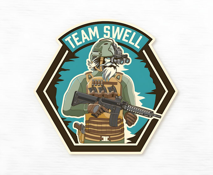 do tactical military badge patch patch, graphic design or skull army logo