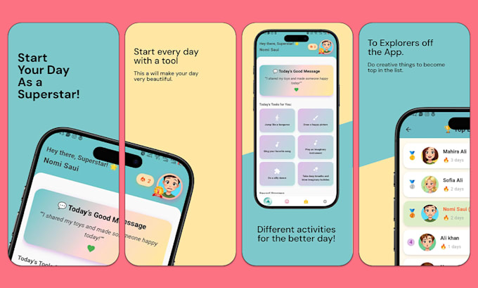 create app screenshot for play store, app store
