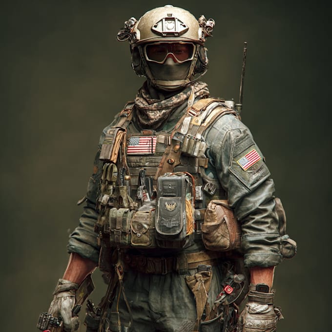draw military themed illustrations