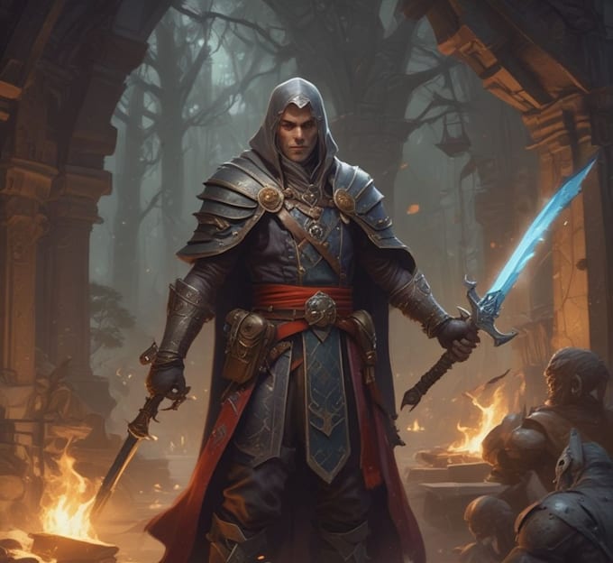 draw your dnd character art