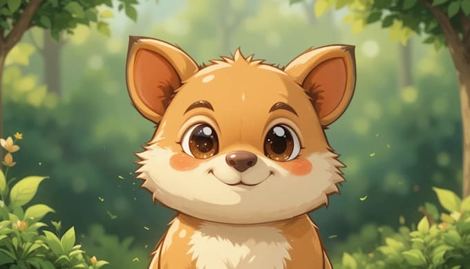 draw cute cartoon or animal illustration