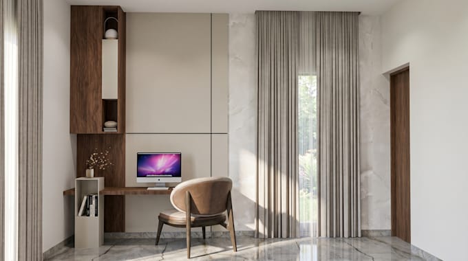 provide high quality bedroom interior visualization