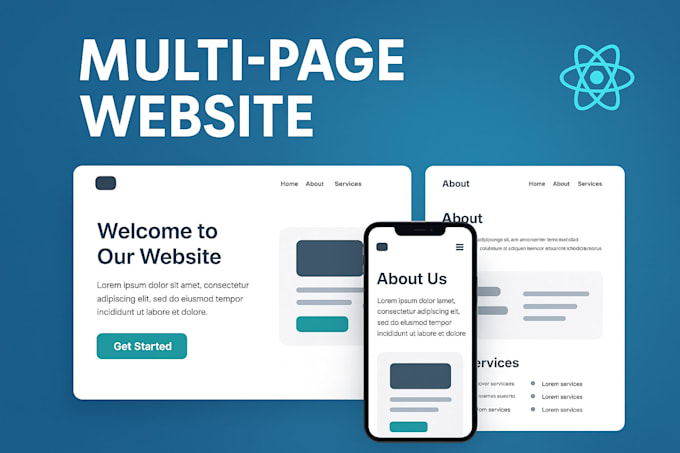 develop responsive react UI with HTML, CSS, js
