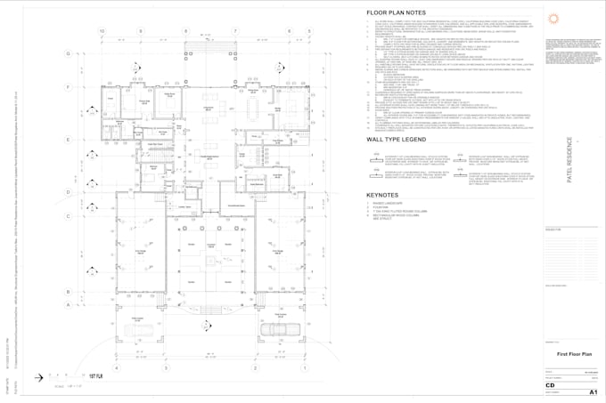 create detailed architectural floor plans, construction sets mep permit ready