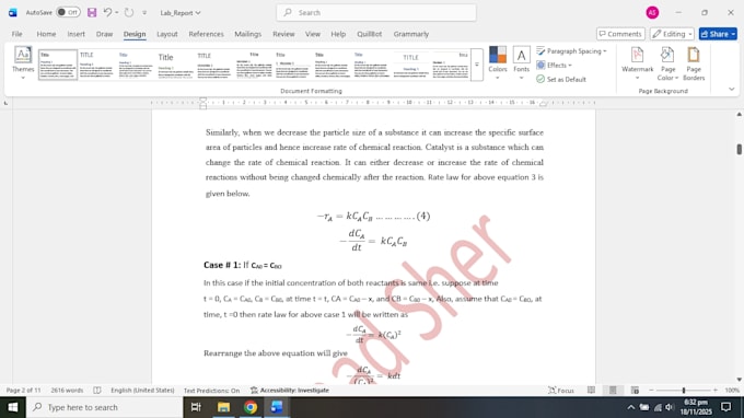 do chemical engineering projects for you