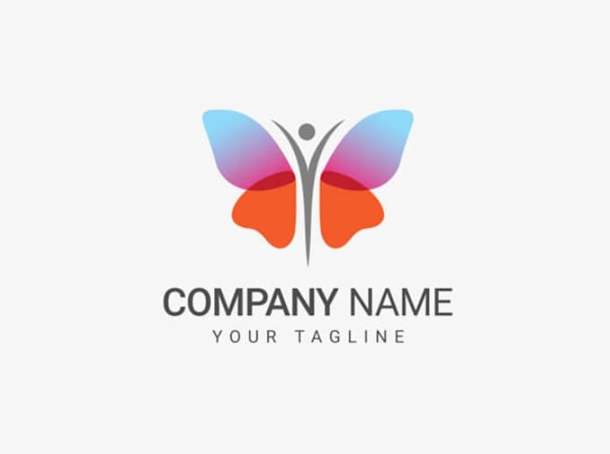 design a professional butterfly logo without any copyright