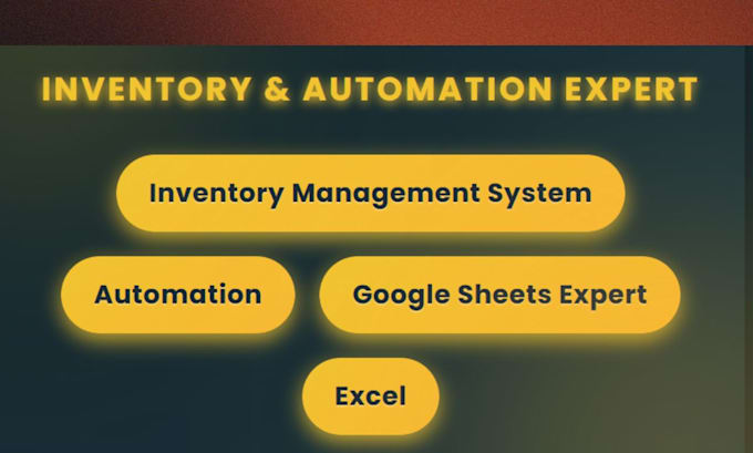 design inventory management system in excel and google sheet