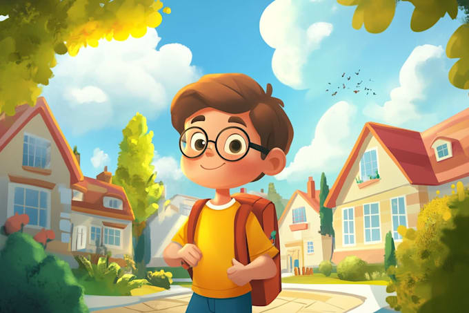 design children book illustration using art