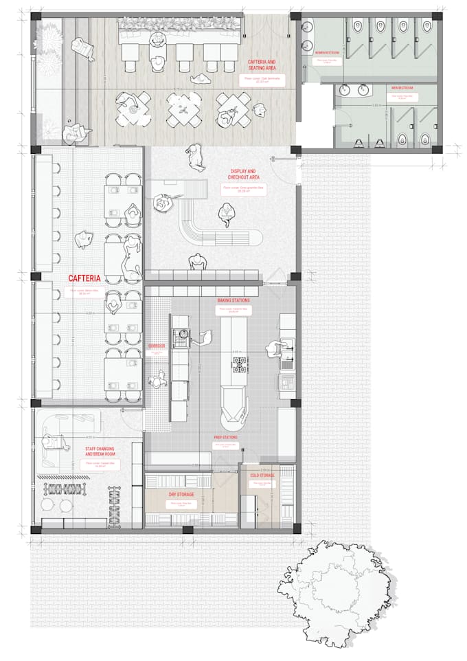 design functional interior spaces with detailed floor plans