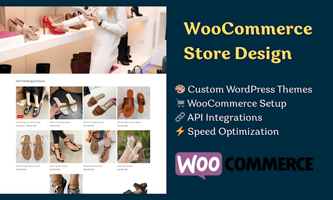design a high performance woocommerce store or wordpress ecommerce website