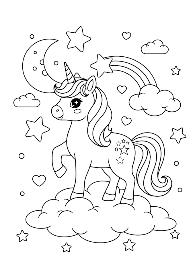 create easy coloring book for children