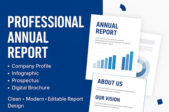 create a professional annual report for your company