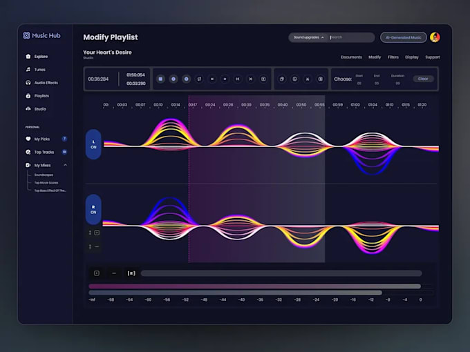 create ai music production app, ai music app for you