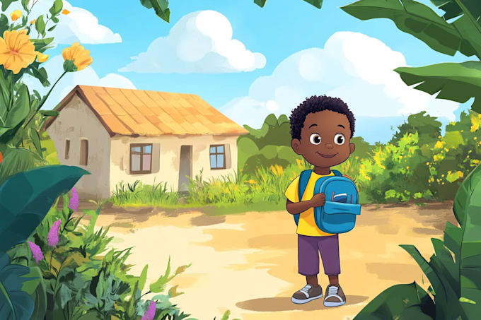 create children book cover and children book illustrations