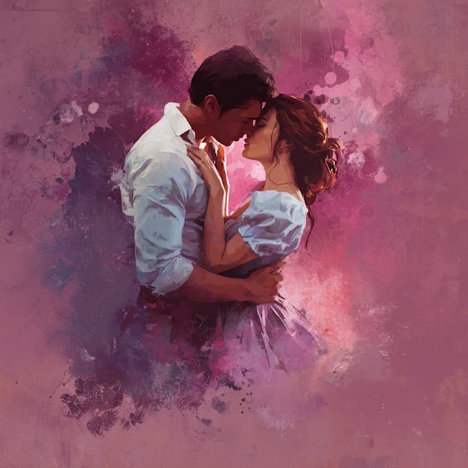 do illustrated romance book cover design