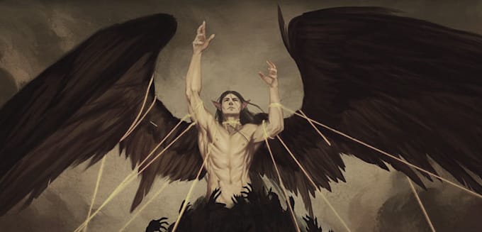 create a  dark art, horror, creepy illustration