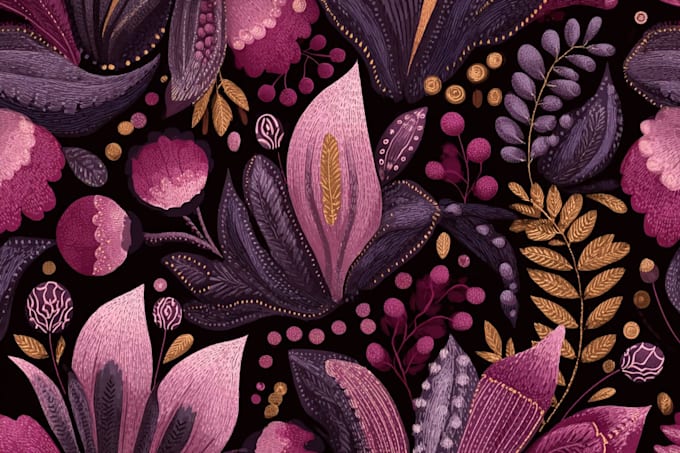 make seamless pattern design for fabric or wallpaper