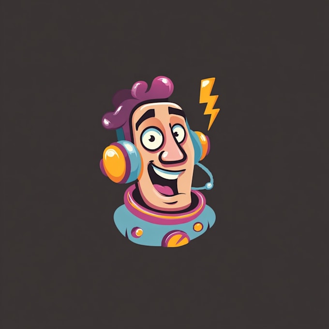 create a vintage cartoon logo design