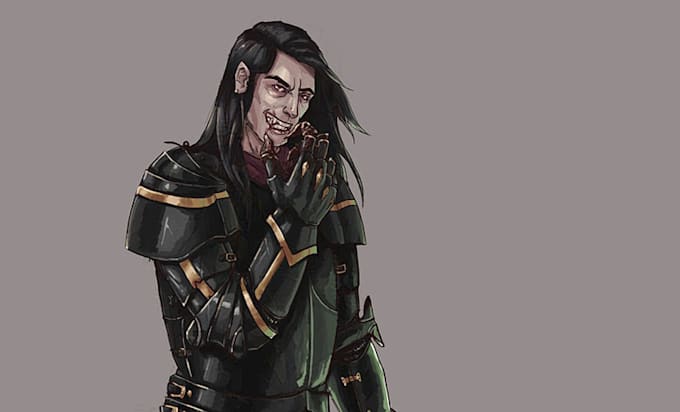 create a dnd character art fantasy scifi illustration