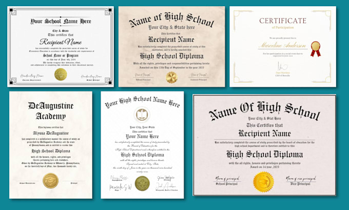 do diploma certificate, degree, or award certificates designs