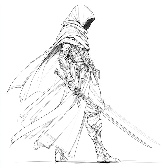 fantasy character sketch for you