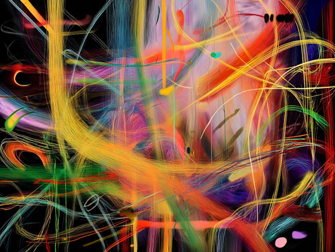 create unique digital abstract art