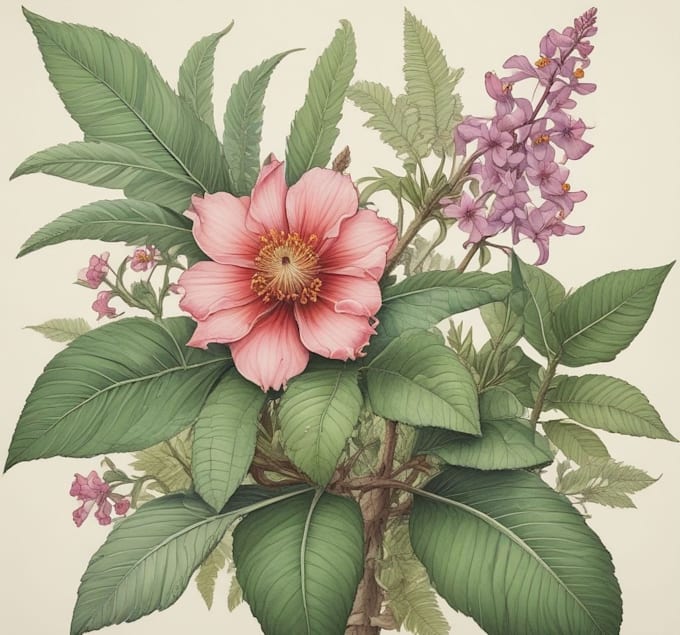 do an botanical product illustration