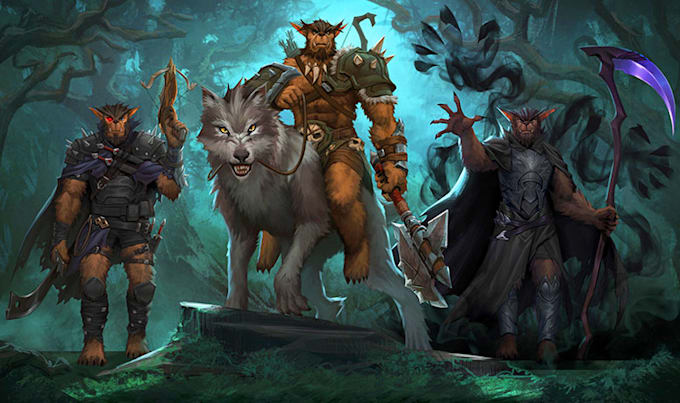 draw a dungeons and dragons character