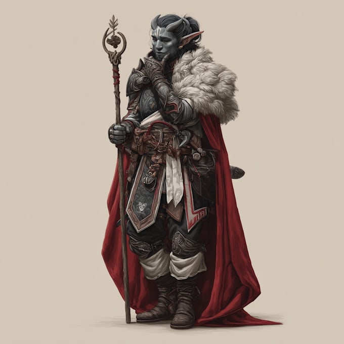 fantasy dnd character illustration