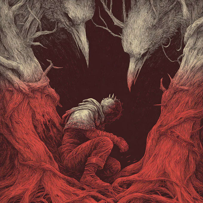 draw horror and dark fantasy illustrations