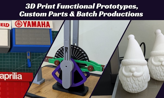 3d print and ship high quality custom parts and functional prototypes
