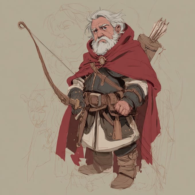 Draw a fantasy dnd character art and dnd character by Lephidale | Fiverr