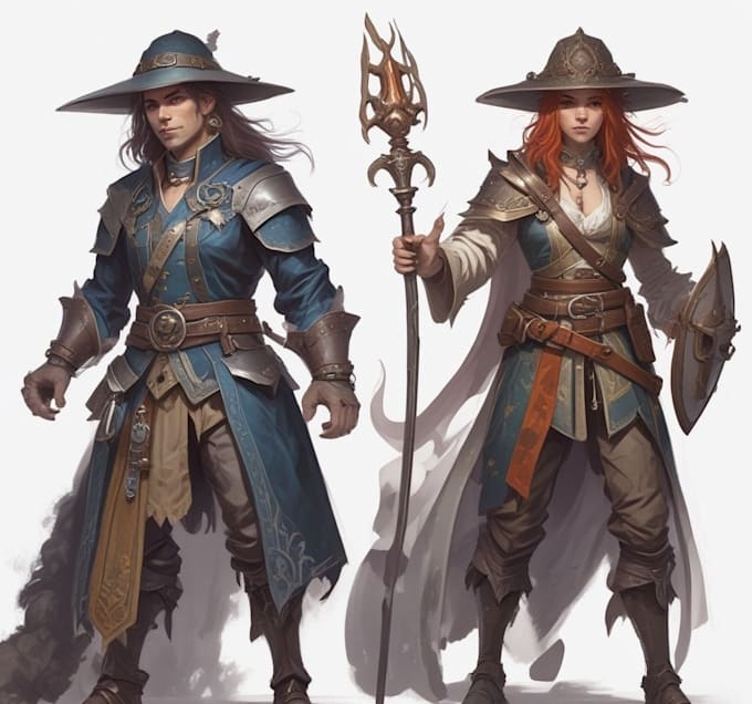 Fansinating Characters Draw original fantasy characters, concept art, fanart by Hopeivers | Fiverr