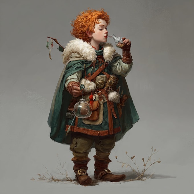 Draw your fantasy dnd character concept art dnd illustration by ...