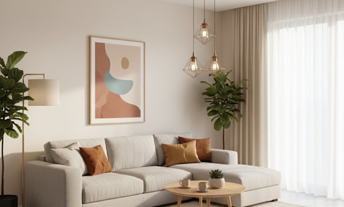 create professional interior design with 2d layout and 3d renders